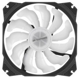 ქეისის ქულერი 2E Gaming Case fan 2E Gaming Air Cool ACF120PA-ARGB, 120mm, 800-1700rpm, 4pin PWM, + 5V 3pin RGB, 19.4-33.8dBa