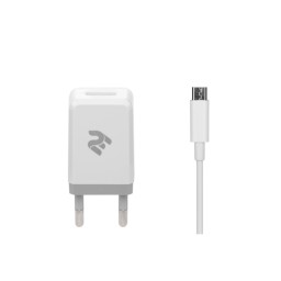 დამტენი 2E Wall Charger Set USBx2.1A + Cable MicroUSB, 2.4A-JUSTSHOP.GE-ზე