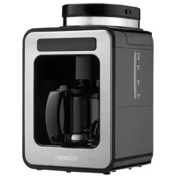 ყავის აპარატი Ardesto coffee maker drip 0.5l, ground + beans, display, silver-black-JUSTSHOP.GE-ზე