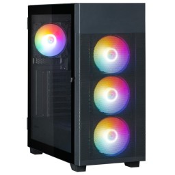 კომპიუტერის ქეისი Zalman PC case S5 Neo without PSU, 1xUSB3.1, 1xUSB2.0, 4x120mm FRGB, VGA 390mm, LCS ready, TG Side Panel, ATX, black