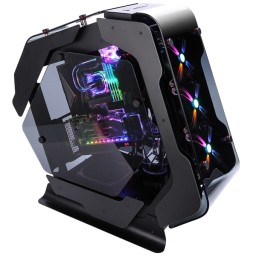 კომპიუტერის ქეისი Zalman PC case Z-MACHINE 500 without PSU, 2xUSB3.0, 2xUSB2.0, 1xUSB 3.1 Type-C, 5x120mm ARGB, VGA 400mm, LCS ready, TG Side Panel, ATX, black