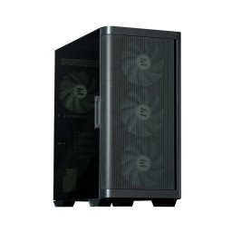 კომპიუტერის ქეისი Zalman PC case M4 without PSU, 2xUSB3.0, 1xUSB2.0, 4x120mm ARGB, VGA 320mm, LCS ready, TG Side Window, mATX, black