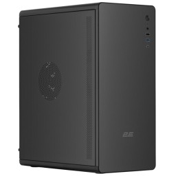 კომპიუტერის ქეისი 2E-V500B, PC case 2E Credo V500B without PSU, 1xUSB3.0, 1х USB 2.0, 1xUSB Type-C, 1x120mm, VGA 310mm, ATX, black-JUSTSHOP.GE-ზე