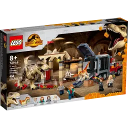 LEGO იურული მსოფლიო ტირანოზავრი რექსისა და ატროსირაპტორის დინოზავრების გაქცევა LEGO Jurassic World T. rex & Atrociraptor Dinosaur Breakout