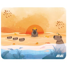 მაუსპადი Mouse Pad 2E CAPYBARRA, S(250x200x2mm), yellow-JUSTSHOP.GE-ზე