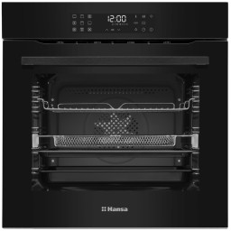 ჩასაშენებელი ელექტრო ღუმელი Oven Hansa electrical, 77L, A+, display, convection, black-JUSTSHOP.GE-ზე