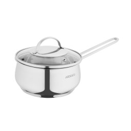 ქვაბი Ardesto Saucepan with glass lid Gemini Liguria, 1.8l, stainless steel-JUSTSHOP.GE-ზე