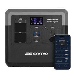 პორტატული ელექტრო სადგური 2E Power Station Syayvo 2400W/2560Wh, WiFi/BT, Parallel System, Fast Charging-JUSTSHOP.GE-ზე