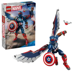 კონსტრუქტორი LEGO Marvel Sam Wilson Captain America Buildable Figure