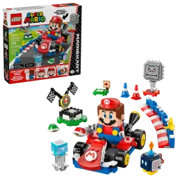კონსტრუქტორი LEGO Constructor Super Mario Mario Kart – Interactive LEGO® Mario & Standard Kart