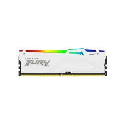 ოპერატიული მეხსიერება RAM Kingston FURY (RGB) White 16GB 6400MHz DDR5 DIMM CL32 1Rx8 2G x 64-bit