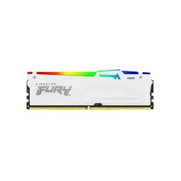 ოპერატიული მეხსიერება RAM Kingston FURY (RGB) White 16GB 6400MHz DDR5 DIMM CL32 1Rx8 2G x 64-bit-JUSTSHOP.GE-ზე
