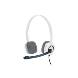 ყურსასმენი LOGITECH H150 L981-000350 2x 3.5mm With mic WHITE-JUSTSHOP.GE-ზე