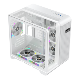 ქეისი 1STPLAYER RT5 RT5-WH Mini-Tower Cube WHITE-JUSTSHOP.GE-ზე