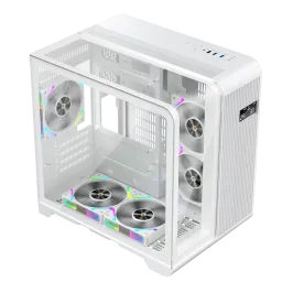 ქეისი 1STPLAYER RT5 RT5-WH Mini-Tower Cube WHITE-JUSTSHOP.GE-ზე