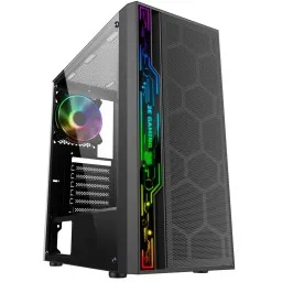 2E GAMING კომპიუტერის ქეისი Computer case SPERO (G2052), MidT, 2xUSB2.0,1xUSB3.0, 1x120mm ARGB+strip,TG (side panel),without PSU,black-JUSTSHOP.GE-ზე