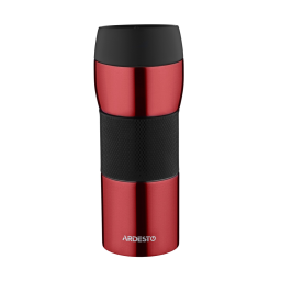 ARDESTO Travel mug Easy travel 450 ml, red, silocone, s/s-JUSTSHOP.GE-ზე