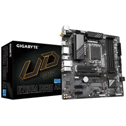 GIGABYTE დედადაფა Motherboard B760M DS3H AX s1700 B760 4xDDR5 M.2 HDMI DP Wi-Fi mATX