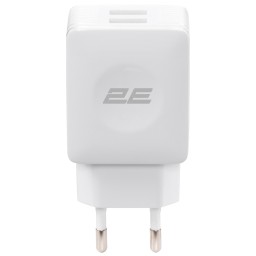 Wall Charge 2Е Wall for 2 USB - DC5.0V/4.2 A, white-JUSTSHOP.GE-ზე