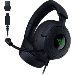 Razer Gaming ყურსასმენი Headset Kraken V4 X, 7.1, USB-A, 1.8м, RGB, black
