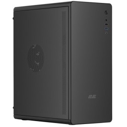 2E-V500B-400, PC case 2E Credo V500B-400 with PSU 2E ATX400, 1xUSB3.0, 1х USB 2.0, 1xUSB Type-C, 1x120mm, VGA 310mm, ATX, black-JUSTSHOP.GE-ზე