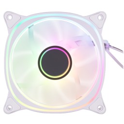 2E GAMING Case Fan Air Cool X Fan ACF120XB-ARGB, 120mm, 1200rpm, 3pin, 3pin +5VARGB, 20,4dBa, white-JUSTSHOP.GE-ზე