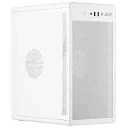 2E-V285W, PC case 2E Credo V285W without PSU, 1xUSB3.0, 1х USB 2.0, 1xUSB Type-C, 1x120mm, VGA 300mm, mATX, white-JUSTSHOP.GE-ზე