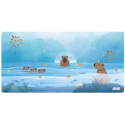 2E მაუს პადი Mouse Pad CAPYBARRA, L(800x400x2mm), blue-JUSTSHOP.GE-ზე