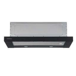 Ardesto ჩასაშენებელი გამწოვი Hood telescopic, 60cm, 700m3h, metal, 2х1W LED, button, black