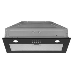 Ardesto ჩასაშენებელი გამწოვი Hood integrated, 52cm, 700m3h, glass, 2х1W LED, button, black