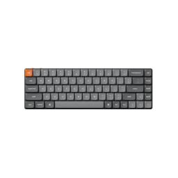 მექანიკური კლავიატურა Mechanical keyboard Keychron K7 Max 84 keys, Gateron Brown, WL/BT/USB-A, RGB, black-JUSTSHOP.GE-ზე