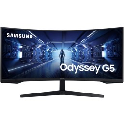 მონიტორი Samsung Odyssey G5 LC34G55TWWIXCI Curved 34 QHD 3440x1440 1ms 165Hz-JUSTSHOP.GE-ზე
