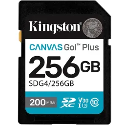 მეხსიერების ბარათი Kingston Canvas Go Plus 256GB SD Card | Up to 200MB s Class 10, UHS-I, U3, V30 SDG4 256GB-JUSTSHOP.GE-ზე
