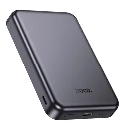 პორტატული დამტენი HocoJ160 Original magnetic power bank(5000mAh) metal grey-JUSTSHOP.GE-ზე