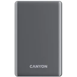 პორტატული დამტენი CANYON power bank OnPower 505 slim Magnetic 5000 Dark Gray (CNS-CPB505DG)-JUSTSHOP.GE-ზე