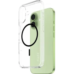 ტელეფონის ქეისი CARE by PanzerGlass Flagship Transparent w. Black MagSafe iPhone 17