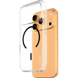 ტელეფონის ქეისი CARE by PanzerGlass Flagship Transparent w. Black MagSafe iPhone 17 Pro