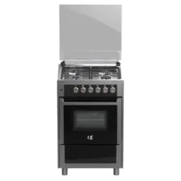 გაზქურა Oz OE 6040 IX TOP FFD OBK60X60X4E Coocker,4Gas, Oven-Electric,7Programm, Lighter,Convection, 3Plates, 60x60x85,Silver-JUSTSHOP.GE-ზე