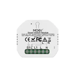 ჭკვიანი ჩამრთველი 1 არხით MOES ZigBee 3.0 RF Smart Light Switch Module Gang Modular Alexa Google Home Voice Control
