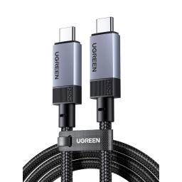 USB კაბელი UGREEN L705 (65175), 240W, Type-C to Type-C Cable, 1m, Grey-JUSTSHOP.GE-ზე
