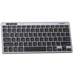 კლავიატურა UGREEN K551 (75049) Multi-mode, Wireless, Bluetooth, USB, Keyboard, Silver/Black-JUSTSHOP.GE-ზე