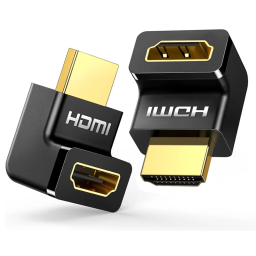 კუთხის HDMI ადაპტერი UGREEN HD112 (20110), HDMI 4K Adapter Male to Female Up-angled, Black-JUSTSHOP.GE-ზე