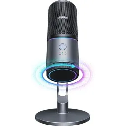 მიკროფონი UGREEN CM769 (35629), Microphone for PC, RGB, USB, 3.5mm, Black-JUSTSHOP.GE-ზე
