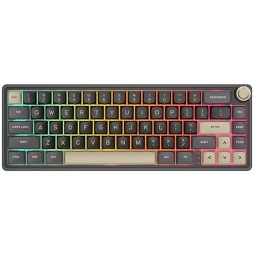 კლავიატურა Royal Kludge RK R65 RGB Mechanical Keyboard, Chartreuse switch, Hot Swappable, Type-C wired, Phantom-JUSTSHOP.GE-ზე