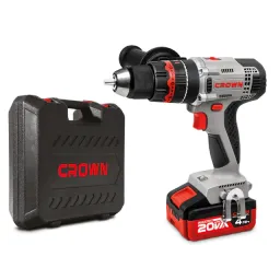 CROWN CT21075HMX-4 BMC- ელ.სახრახნისი დარტყმით 2x4Ah ელემენტი-JUSTSHOP.GE-ზე