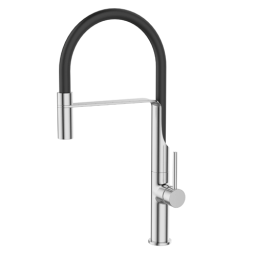 Kettler Premium-82436 სამზარეულოს შემრევი სილიკონის ცხვირით (BLACK) სამაგრით