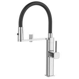 Kettler Premium-82443 სამზარეულოს შემრევი სილიკონის ცხვირით (BLACK) ფილტრით