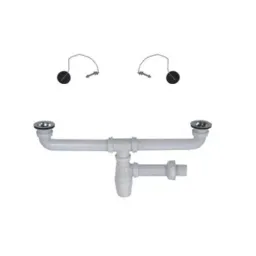 Kettler-78881 სამზარეულოს სიფონი ორიანი 55cm-40-Ф70 თავით-JUSTSHOP.GE-ზე