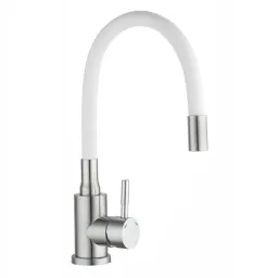 Kettler-81779 KT3047SW-9 სამზარეულოს შემრევი სილიკონის ცხვირით თეთრი Alessia 304-JUSTSHOP.GE-ზე