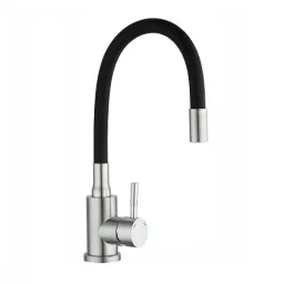 Kettler-84582 KT3047SB-9 სამზარეულოს შემრევი სილიკონის ცხვირით შავი Alessia 304-JUSTSHOP.GE-ზე